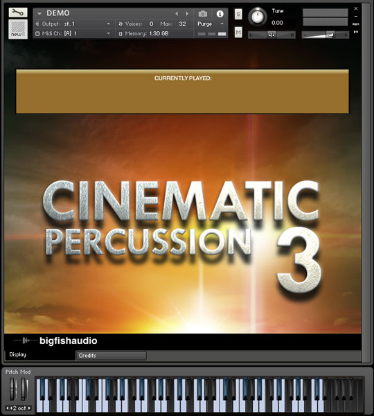 Cinematic Percussion 3 GUI