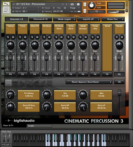 Cinematic Percussion 3 GUI