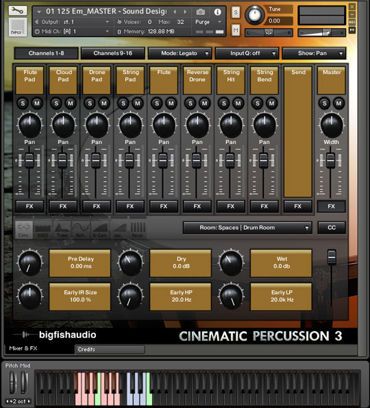 Cinematic Percussion 3 GUI