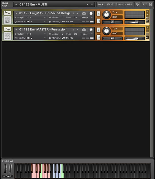 Cinematic Percussion 3 GUI
