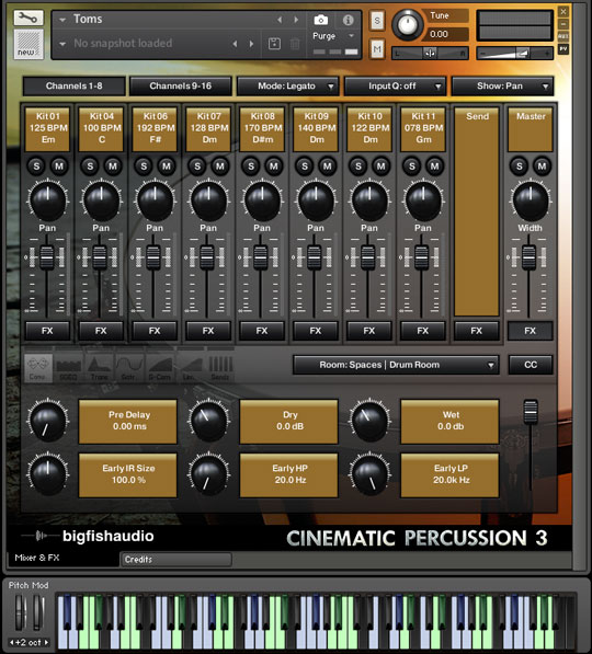 Cinematic Percussion 3 GUI