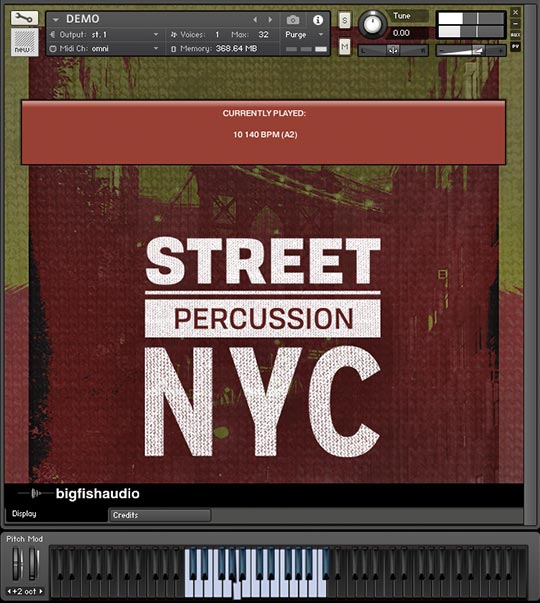 Street Percussion NYC GUI