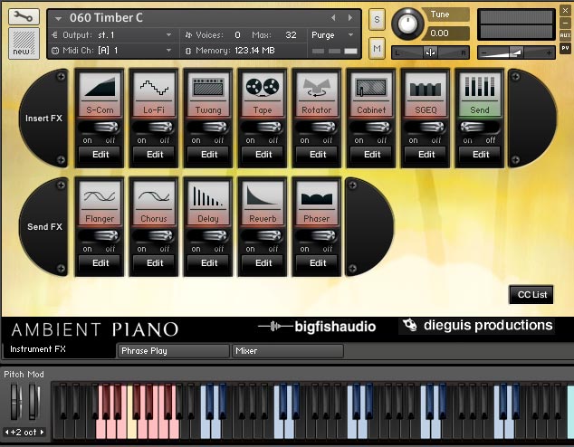 Ambient Piano Screenshot