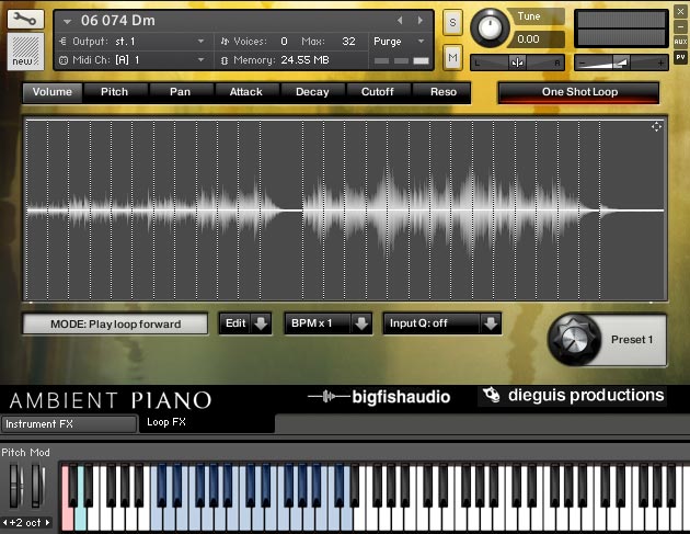 Ambient Piano Screenshot