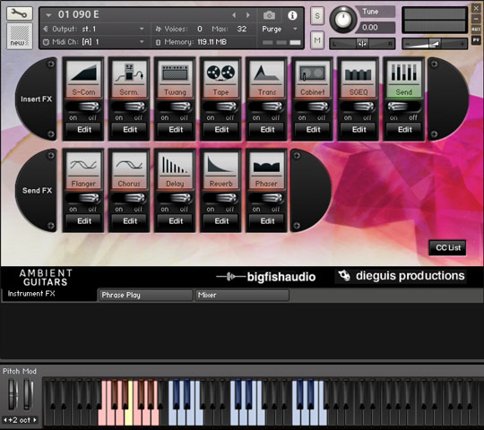 Ambient Guitars GUI